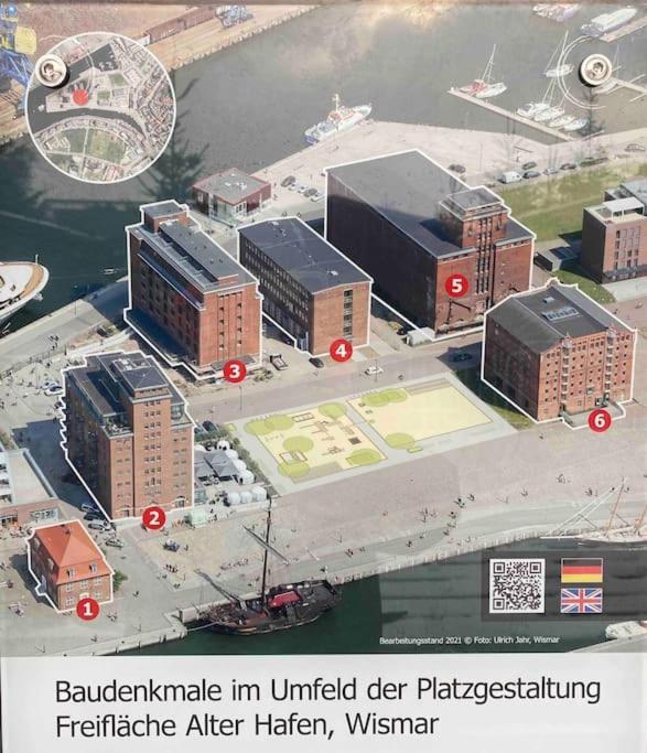 Meerblick, Balkon Und Private Sauna Im Historischen Getreidespeicher Висмар Экстерьер фото